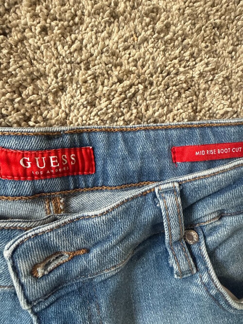 Guess Mid Rise Boot Cut Denim - Picture 2 of 4
